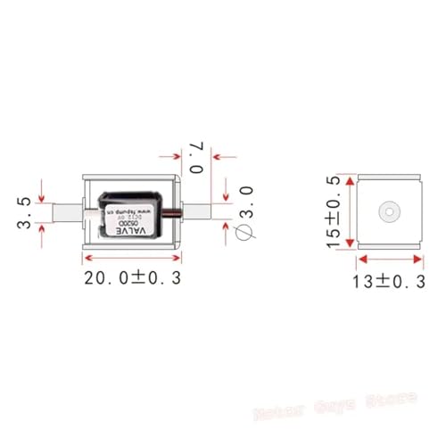 Micro valve solénoïde 12V normalement fermée electrovanne gaz et air 0520D - 6
