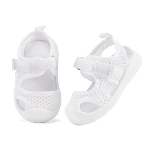Image of BMCiTYBM Baby Boy Girl Closed Toe Summer Toddler Sandals Lightweight Shoes Infant Non-Slip First Walking Sneakers 6 9 12 18 24 Months 2-3 Years