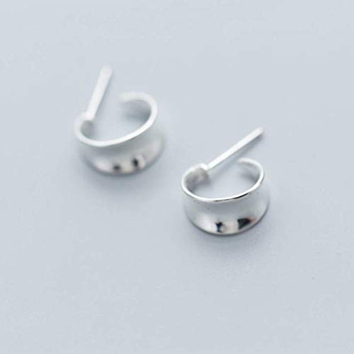 Boucles d'oreilles ���f�B�[�X�AS925 Boules D'Oreilles and Argent Femme Style �t�@�b�V���� �V���v�� ���^�[c Personnalite Courbe Forme Cor