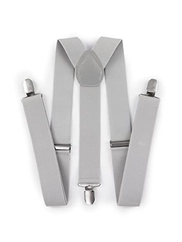 Suspensório Plus Size Com Largura De 3,5cm Ref 246 (Cinza Claro)