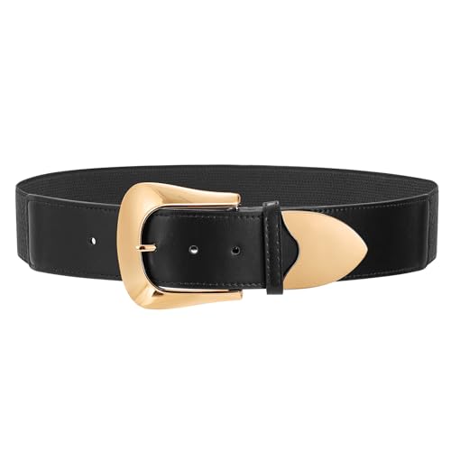 Women Wide Elastic Waist Belt for Dresses Fashion Wide Stretchy Belt2