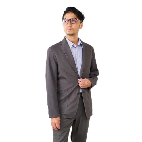 [メンズメルローズ] プリントテックジャージカットジャケット(セットアップ可) 02ブラウン 4(L)