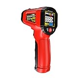 RASTKY Infrarot-Thermometer, Genaue Messungen, Datenaufbewahrung für Industrielle Automobilküchen ABSSize (Rot)