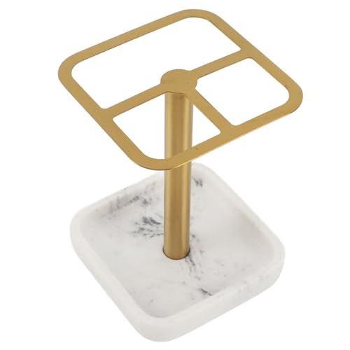 Soporte de Cepillo de Dientes Omabeta 1pcs con 3 Ranuras, Soporte de Almacenamiento de Pasta de Dientes de Acero Inoxidable, Organizador de Pasta de Dientes Que Ahorra Espacio