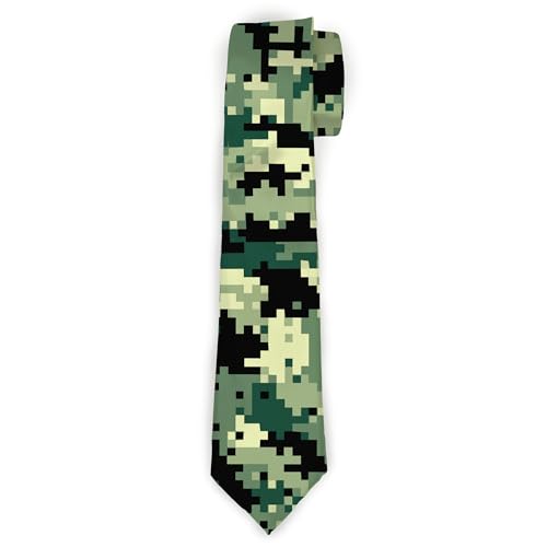 Cravate camouflage numérique Buckle-Down de longueur standard pour homme