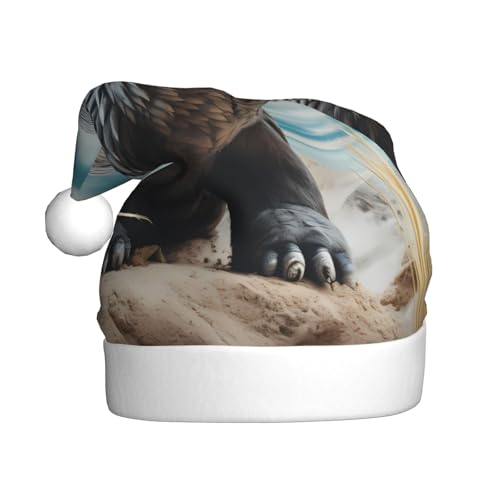 Sombrero de Navidad de felpa para adultos, imagen de hormiguero YYHHAOFA con tacto suave para fiesta de Navidad