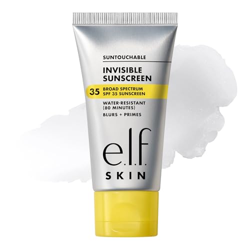 e.l.f. SKIN Suntouchable Invisible SPF 35 Sunscreen, Lightweight Gel for Under Makeup, Daily Face Sunscreen for Women, Vegan & Cruelty-Free