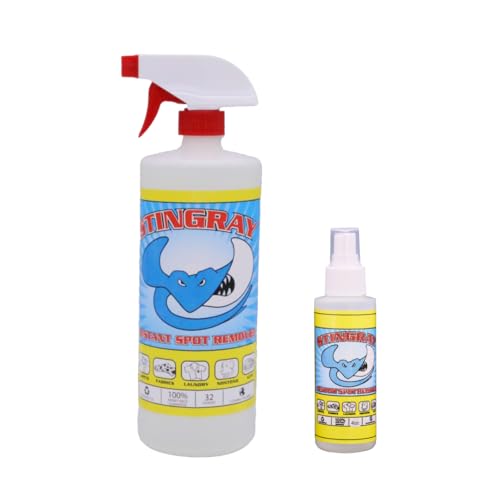 Stingray Spot Remover Combo Kit | Advanced Eco-Friendly Multi Surface Stain Removal | Includes 32 Fl oz and 4 Fl oz