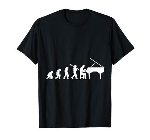 Evolution Pianist Keyboard Music Musician Piano T-Shirt