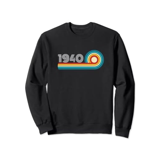Vintage 1940 número de año de nacimiento retro divertido cumpleaños 1940 Sudadera