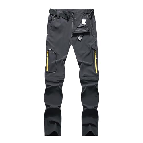 Ropa de ciclismo 2024 para exteriores, pantalones de viento y lluvia, pantalones de montañismo, pantalones de esquí, jogging para hombre, gris, XL