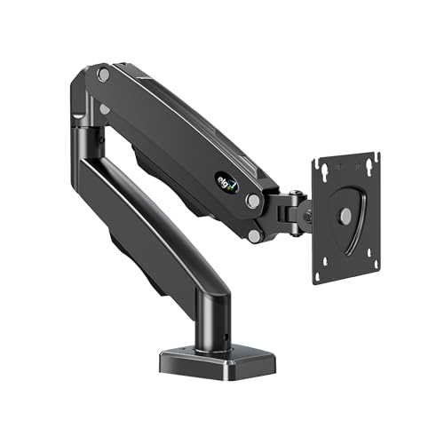 ELG, F80N, Suporte Articulado de Mesa, Pistão a Gás, Design Compacto e Retrátil, Ergonômico, Monitores 17'' a 35'', 2kg a 9kg, Preto