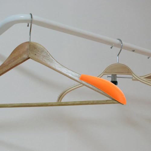 Gatuida 5 Paar Kleiderbügel Kleiderbügel Schulterpolster Multifunktionale Schulterpolster Wiederverwendbarer Kleidungsschutz Kunststoff Orange