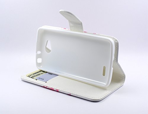 Thousand Eight(Tm) For Lg Optimus L90 Candy Dual-Use Flip Pu Leather Wallet Pouch Case + [Free Lcd Screen Protector Shield(Ultra Clear)+Touch Screen Stylus] (Wallet Pouch Butterfly Tree) #TOP5