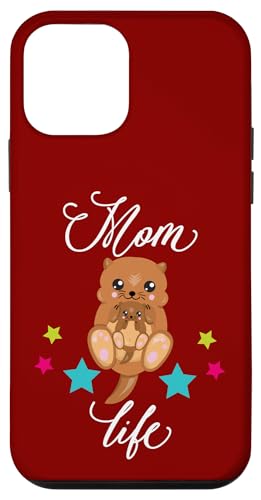 Mom Otter Life �������ȃ}�} �� ���ꂳ��ւ̃M�t�g�� �X�}�z�P�[�X iPhone 12 mini �p