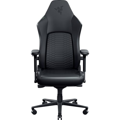 Iskur V2 NewGen - Sedia ergonomica da gaming con comfort traspirante Pelle EPU di 2a gen con tecnologia CoolTouch - supporto lombare HyperFlex - delle spalle e base del sedile ampie | Nero - Sedia gaming - Immagine 9