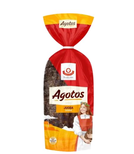 Agatha's/Agothos Imported Lithuanian Dark Rye Bread (Sliced) Pack of 2