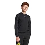 adidas Unisex-Kids adidas x Smiley World Sportswear Hoodie, Black/Bright Yellow/White, Small