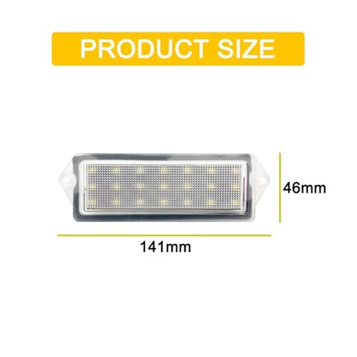 Luz de matrícula LED para Hummer H2 2003-2007 lámpara blanca impermeable 12V 3