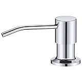 LEPO Soap Dispenser for Kitchen Sink Polished Chrome, Built in Soap Dispenser or Stainless Steel Cou