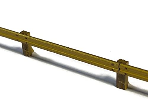 Scale Model Scenery LX463-OO Armco Style Roadside & Depot Safety Barriers Pack of 10 For OO Scale Model Railway Layouts & 1:76 Diecast Dioramas