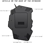 RGB One Handed Keyboard, Wired Gaming Backlit 35 Keys, Mini Portable Keyboard Mechanical Feeling for PS4 Xbox PC, 8 Lightning Modes