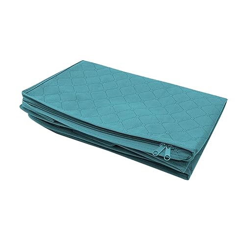 Zerodeko Heavy Duty Extra Clothes Storage Bag Quilt Bag Nonwoven Organizing Box Zipper and Window