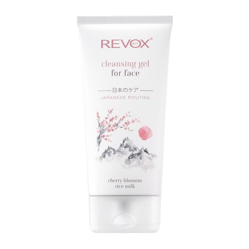 REVOX B77 - Japanese Routine Cleansing Gel for Face, 150 ml, Gel Limpiador Facial Suave, Elimina Residuos de Maquillaje e Impurezas, Ilumina y Revitaliza la Piel, Mejora la Textura, Hidrata y Calma