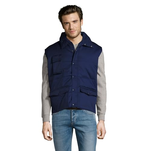 Gilet professionnel Sol'S Equinox Pro matelassé multipoches avec col montant