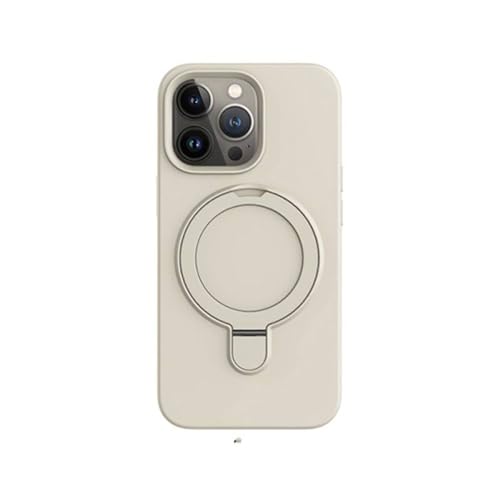 Coque silicone iPhone 14 Plus antichoc avec béquille métal et charge induction