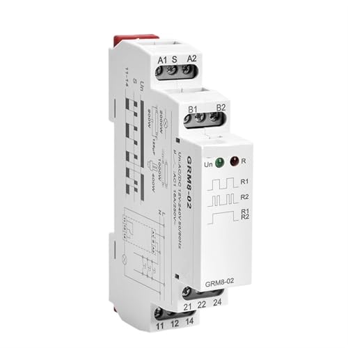 Relais à impulsion 12V et AC230V GRM8 relais pas à pas bistable pour tableau électrique