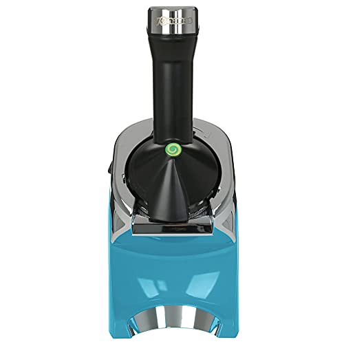 Yonanas 988TL Deluxe Vegan Non-Dairy Frozen Fruit Soft Serve Dessert Maker, BPA Free, Includes 75 Recipes, 200 Watts, Teal