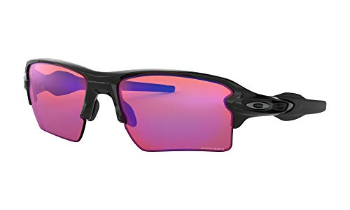 Oakley Mens OO9188 Flak 2.0 Xl Rectangular Sunglasses, Polished Black/Prizm Trail, 59 mm