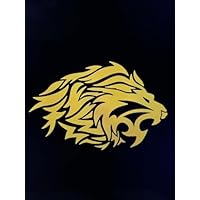 Amazon.co.jp: ライオントライバル 車 ステッカー バイク 黒 約横13cm