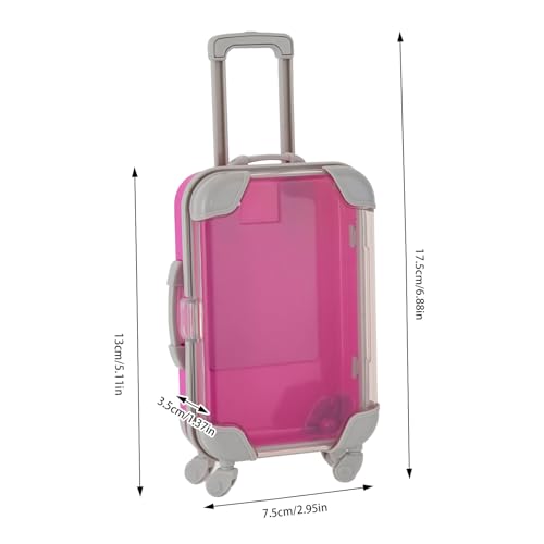 12 Pack Mini Suitcase, Simulation Trolley Case, Mini Luggage,Plastic Candy Box, for Travel Theme Parties and Celebration, 5 Color2