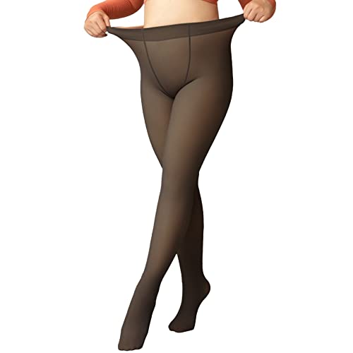 BOFUNX Leggings Térmicos con Forro Polar Interior Grueso Leggins Cálidos Elásticos Push Up Mallas Térmicas Pantalones Calientes para Mujer de Invierno Cover