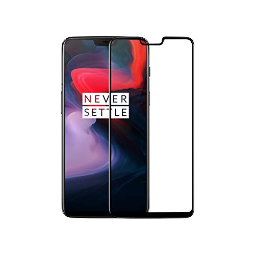 Image of Tempered Glass Screen Protector Compatible For ONEPLUS 6 Full Screen Coverage (Except Edge to Edge) and Free Complete Easy Installation kit.
