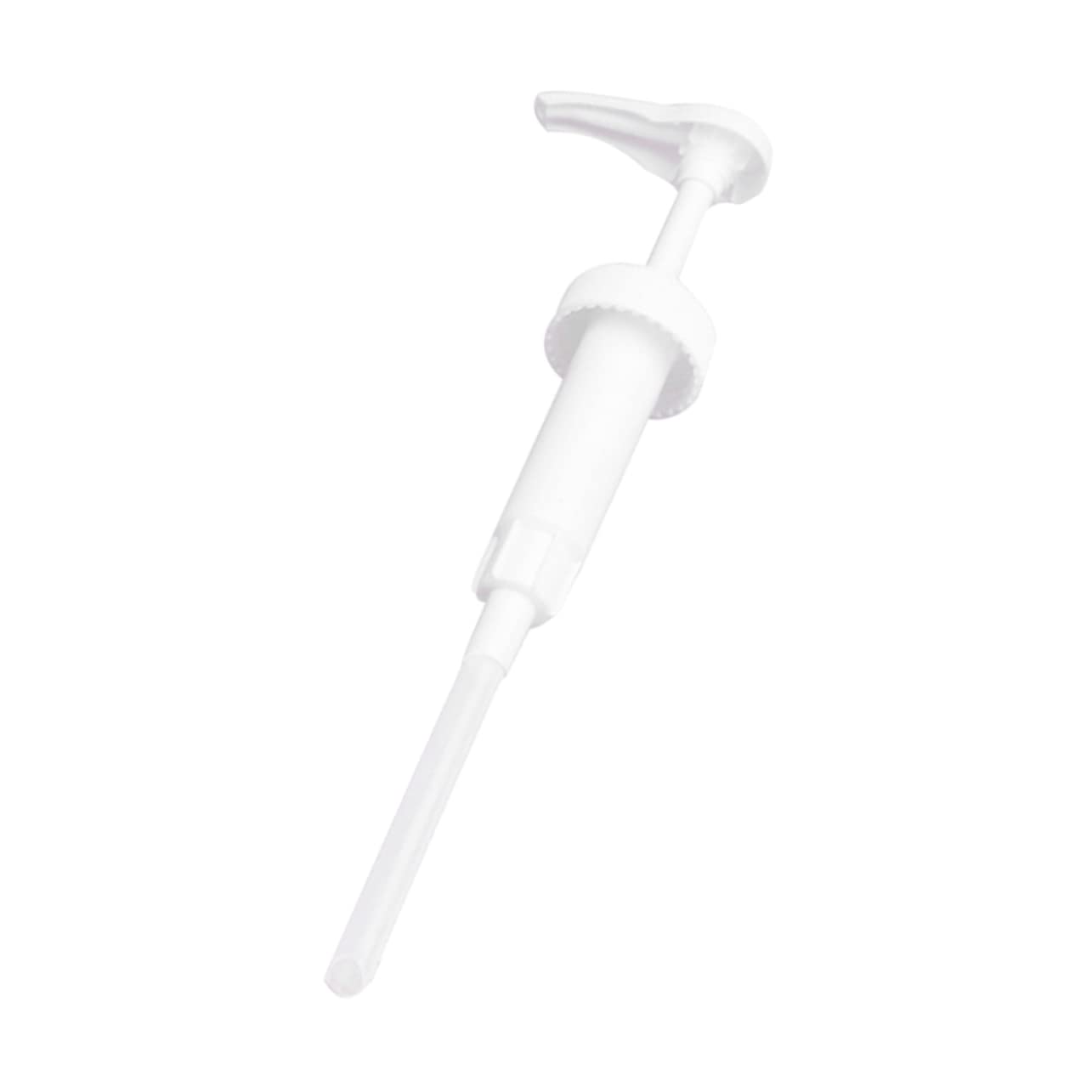 Tête de Pompe à Pression en Plastique Blanc 10cc pour Embout de Bouteille Diamètre Extérieur 3,5cm Verrouillage et Système Anti-Fuite pour Doseuse de Boissons