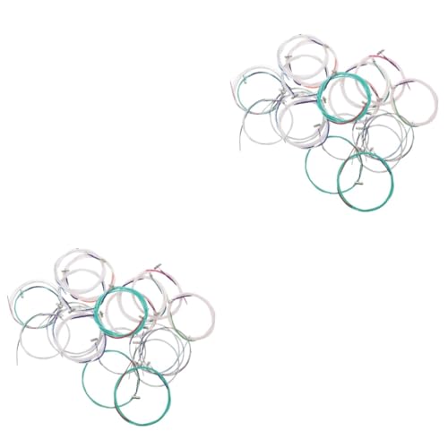 Abaodam 2sets Assorted Guzheng Strings Replacement Strings for Guzheng Musical Instrument Accessories Kit 21pcs*2