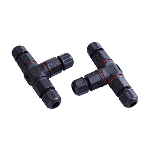 Conector de caixa de junção elétrica impermeável com 2 peças DOITOOL IP68 para cabo de 5 mm - 10 mm