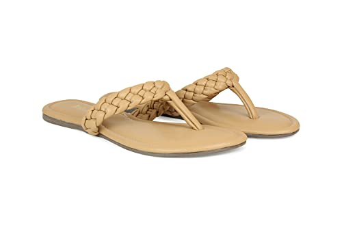 Image of Inc.5 Women's 101008 Dark Beige Flat Sandal