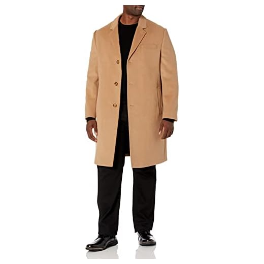 LONDON FOG mens Signature Top Wool Blend Coat, Camel, 38 US
