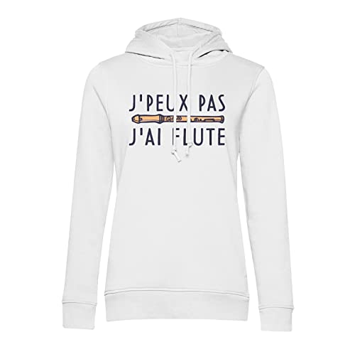 Sweat a capuche j'peux pas j'ai flute en textile premium de musique