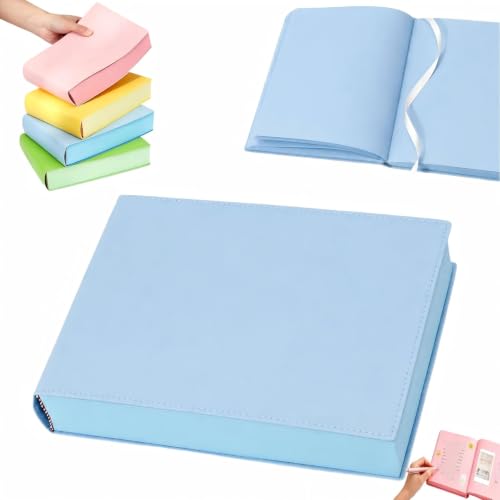 Carnet A5 épais journal intime et scrapbooking couleur bleu
