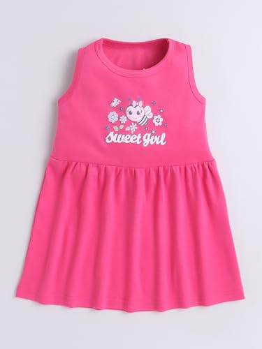 Image of EIO Girls Cotton Frock Dress Combo Pack et | Multicolor Knee Length Casual Dresses for Kids | Soft & Breathable Summer Wear Outfit Frock Set