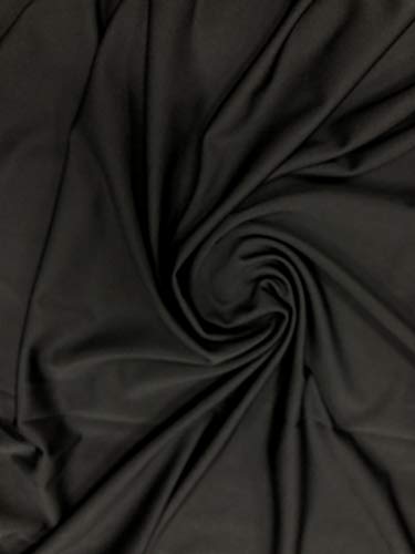 1MM Scuba neopreno tela llano traje de buceo material de buceo danza moda vestido 150cm negro - 1 metro x 150CM