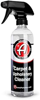 Adam's Carpet & Upholstery Cleaner (16oz) - Powerful Car Carpet Cleaner For Auto Detailing | Cloth, Upholstery & Fabric Car Interior Cleaner Solution | Stain Remover Shampoo For Car Seat, Floor Mats & More