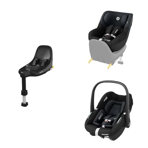 Maxi-Cosi Familyfix S I-Size Base Silla Coche Isofix, Silla Coche Bebé Pebble S I-Size, Silla Coche Niño Pearl S I-Size - Instalación Click Go, 0-4 A, 0-18 Kg, 40-105 Cm, Tonal Graphite Maxi-Cosi Familyfix S I-Size Base Silla Coche Isofix, Silla Coche Bebé Pebble S I-Size, Silla Coche Niño Pearl S I-Size - Instalación Click Go, 0-4 A, 0-18 Kg, 40-105 Cm, Tonal Graphite