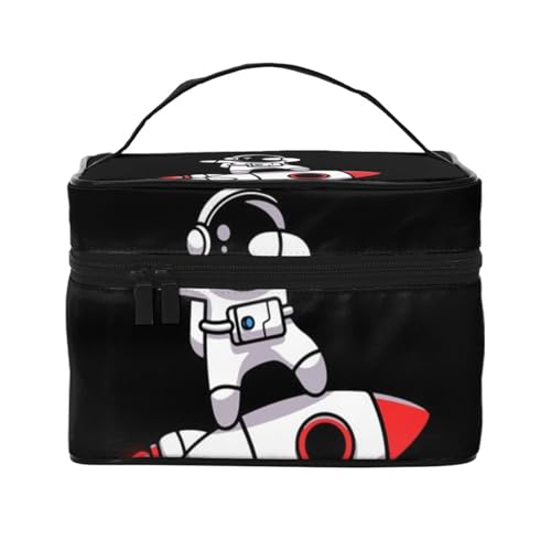 宇宙人(8) 化粧ポーチ メイクボックス 化粧品収納 洗面用具ポーチ コスメポーチ 大容量 可愛い 軽量 防水 ポーチ コスメぽーち 男女兼用