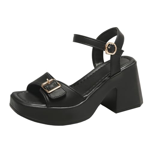 Sandales pour femme Karee à bout ouvert métallique et talon moyen en grandes tailles